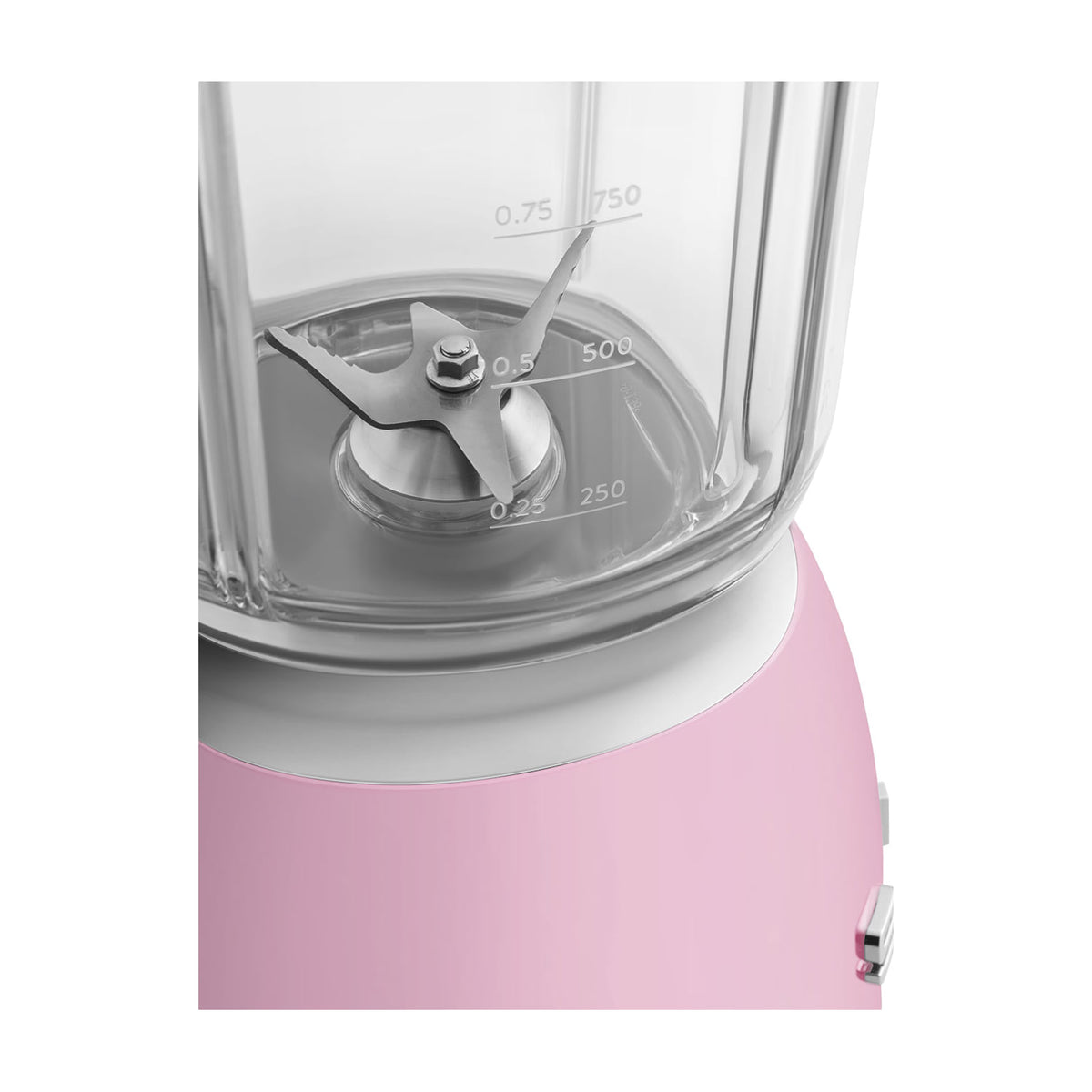 Batidora de vaso Smeg BLF03PKEU rosa, 800 W y jarra de 1,5 l
