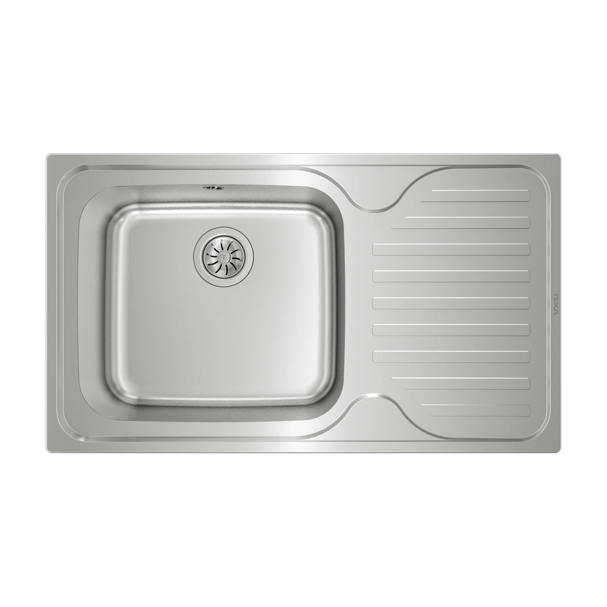 Fregadero Teka Classic Max 1C 1E de acero inoxidable con escurridor derecho