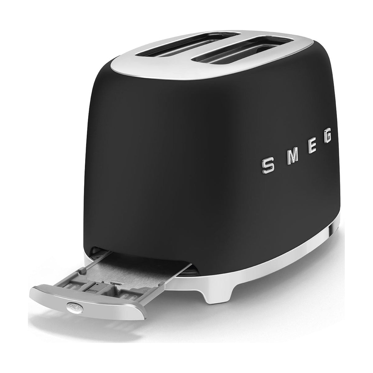 Tostadora Smeg TSF01BLMEU de 2 ranuras, negro mate