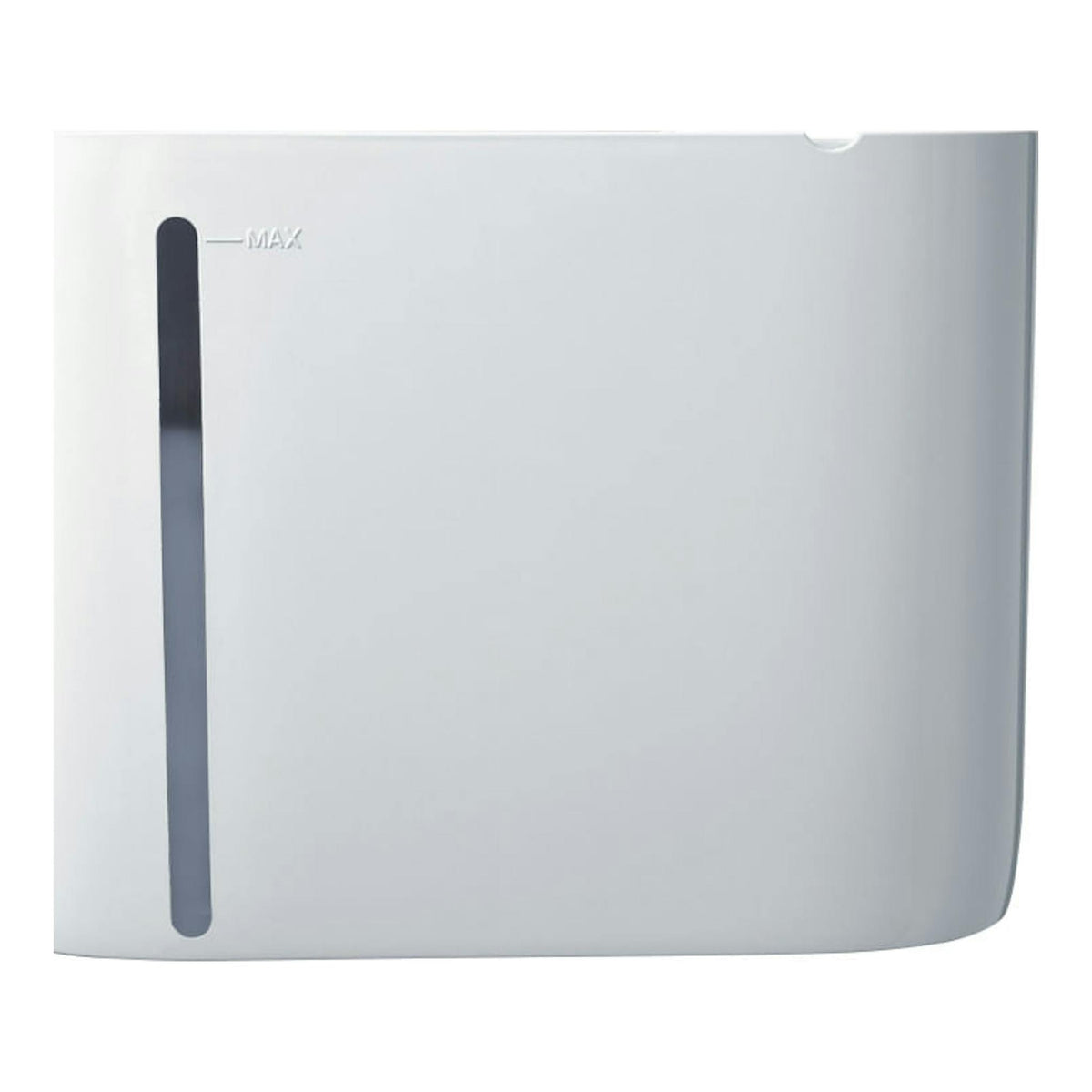 Deshumidificador Whirlpool DE20W5252 blanco, vista frontal, con asa superior y visor de nivel.