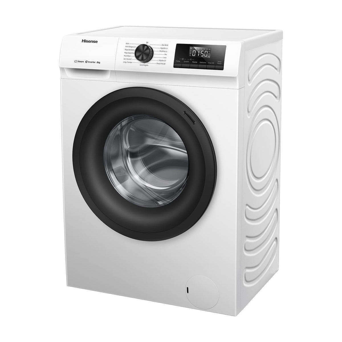 Lavadora Hisense WF1Q8041BW de 8 kg y 1400 rpm