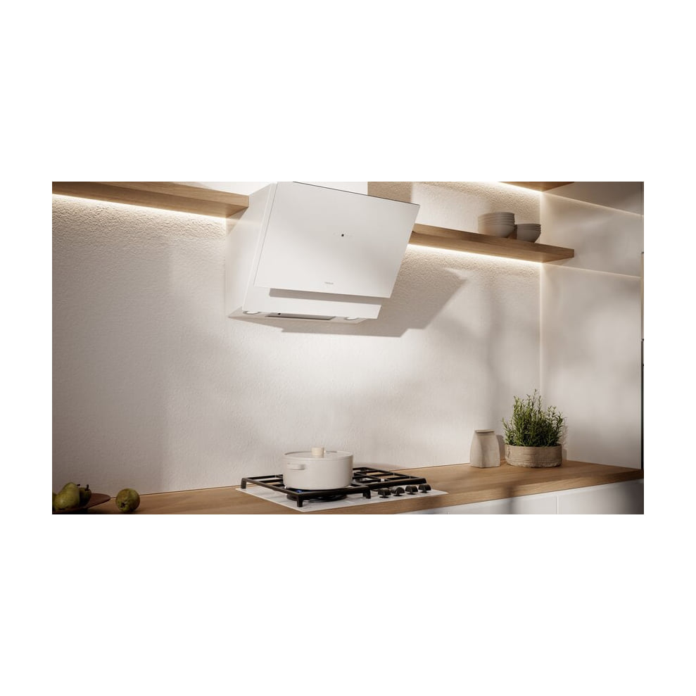 Campana decorativa vertical Teka DVM 67370 TOS WH de 60 cm, cristal blanco