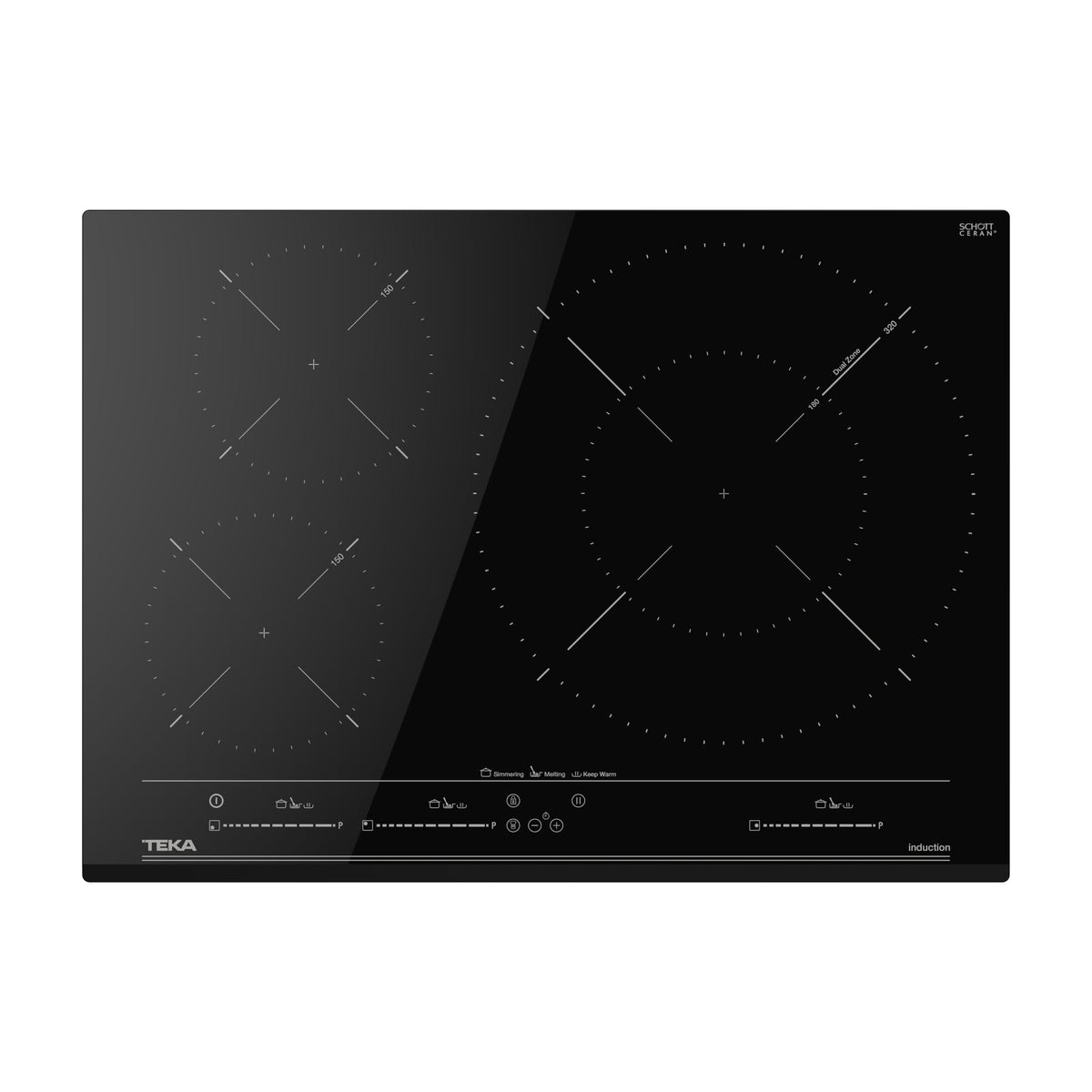 Placa de inducción Teka IZC 53320 MSP de 60 cm con 3 zonas y MultiSlider