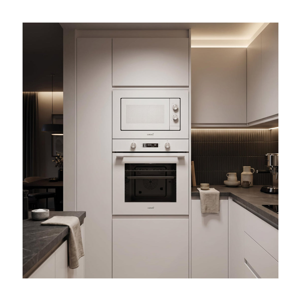 Horno multifunción Cata MDS 8108 WH de 73 litros y 8 funciones