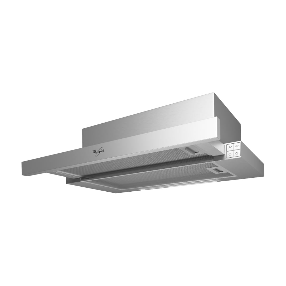 Campana telescópica Whirlpool AKR 749/1 IX, inox, 304 m³/h y LED