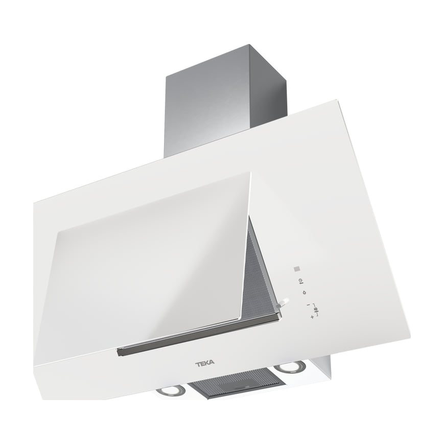 Campana decorativa Teka DVT Pro 98780 TCS WH de 90 cm en cristal blanco