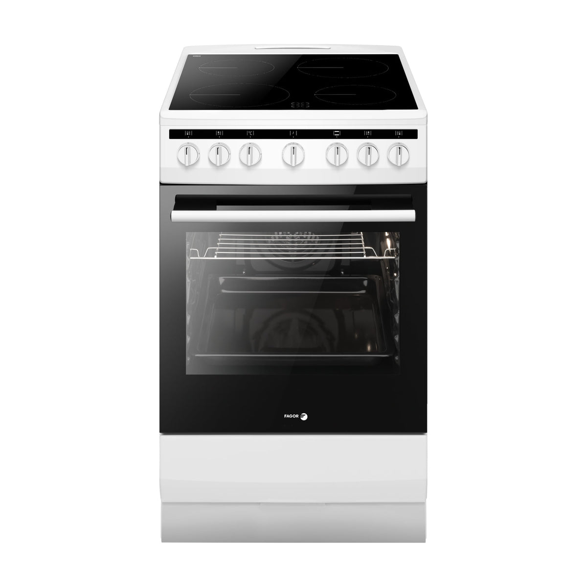 Cocina vitrocerámica Fagor 3CLV-500BB de 4 zonas con horno de 62 l