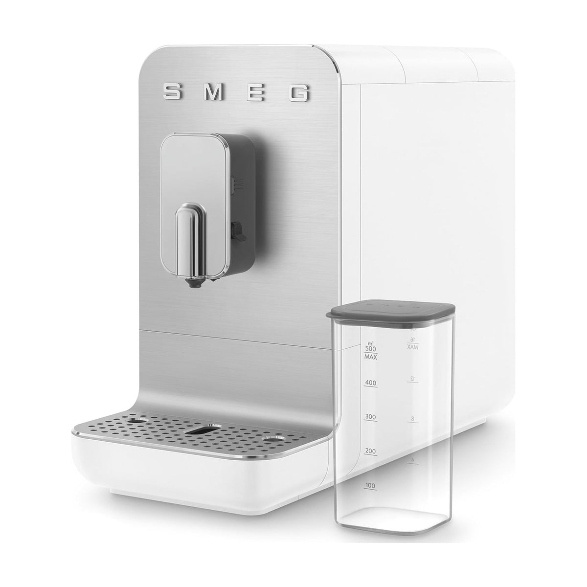 Cafetera superautomática Smeg BCC13WHMEU blanca, 19 bar y sistema de leche