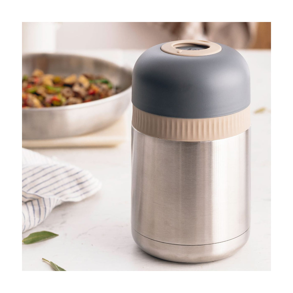 Termo para alimentos BRA Enjoy A196123 de 1000 g, acero inoxidable de doble pared