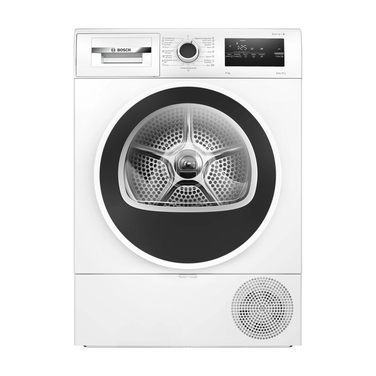 Secadora con bomba de calor Bosch WTR85V00ES, 8 kg, AutoDry