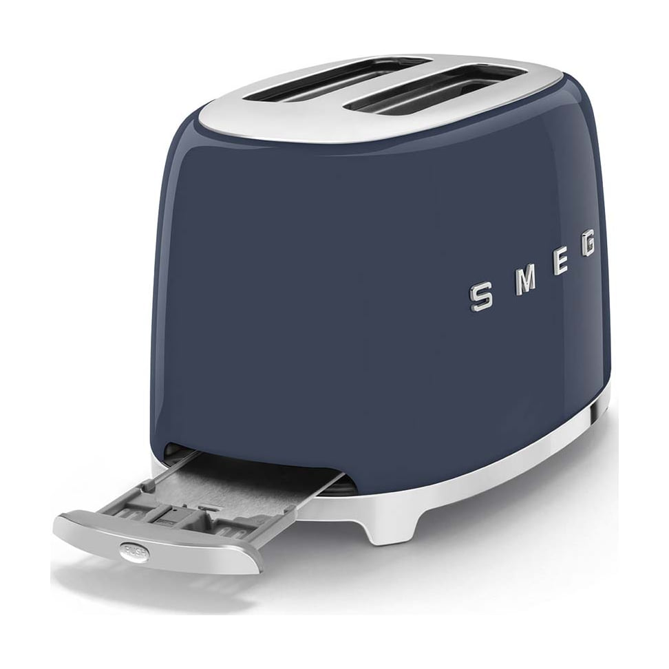 Tostadora Smeg TSF01NBEU azul marino, 2 ranuras y 950 W