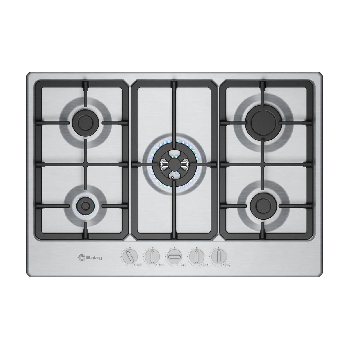 Placa de gas Balay 3ETX576CB de 75 cm con 5 quemadores
