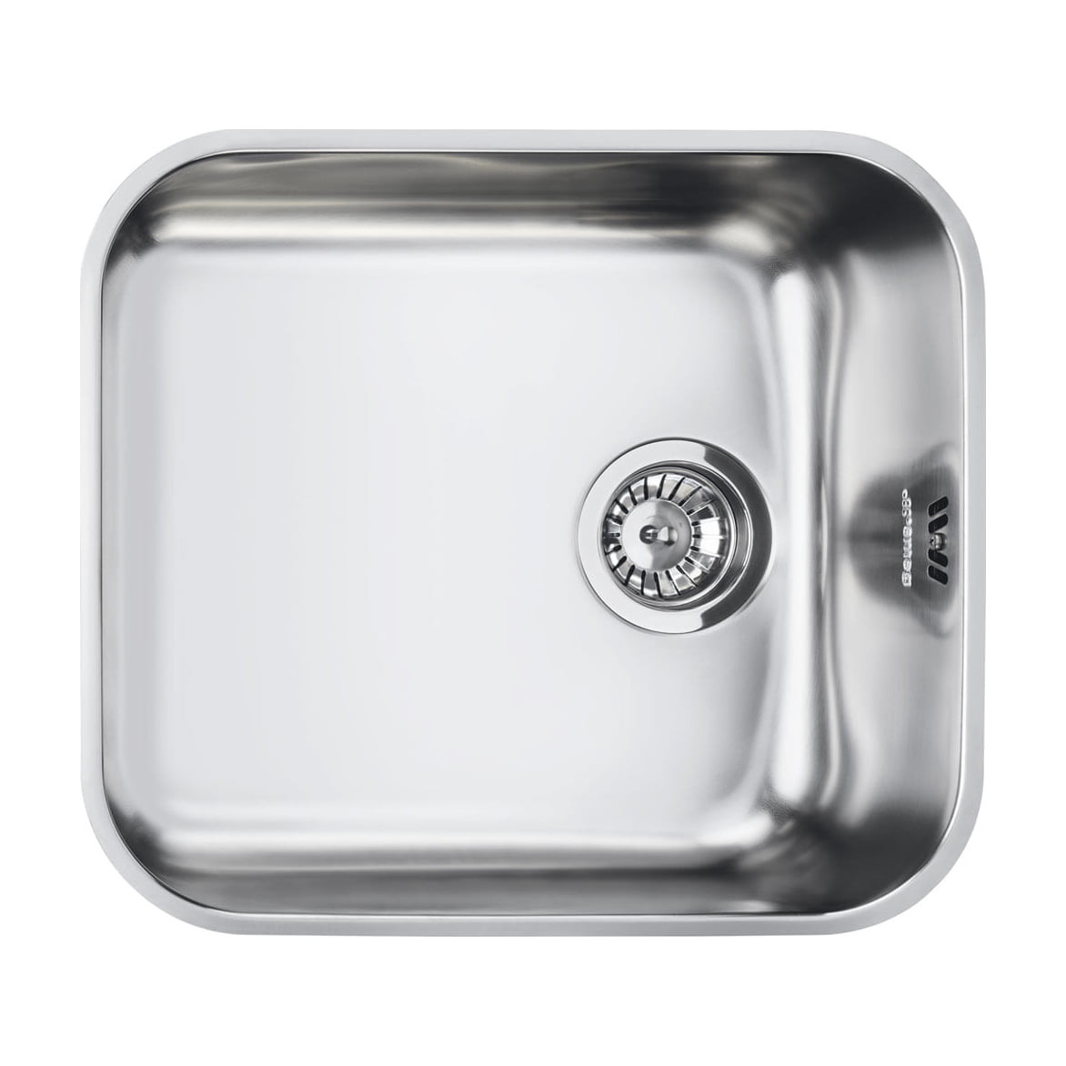 Fregadero Smeg UM45 de acero inoxidable, bajo encimera y una cubeta