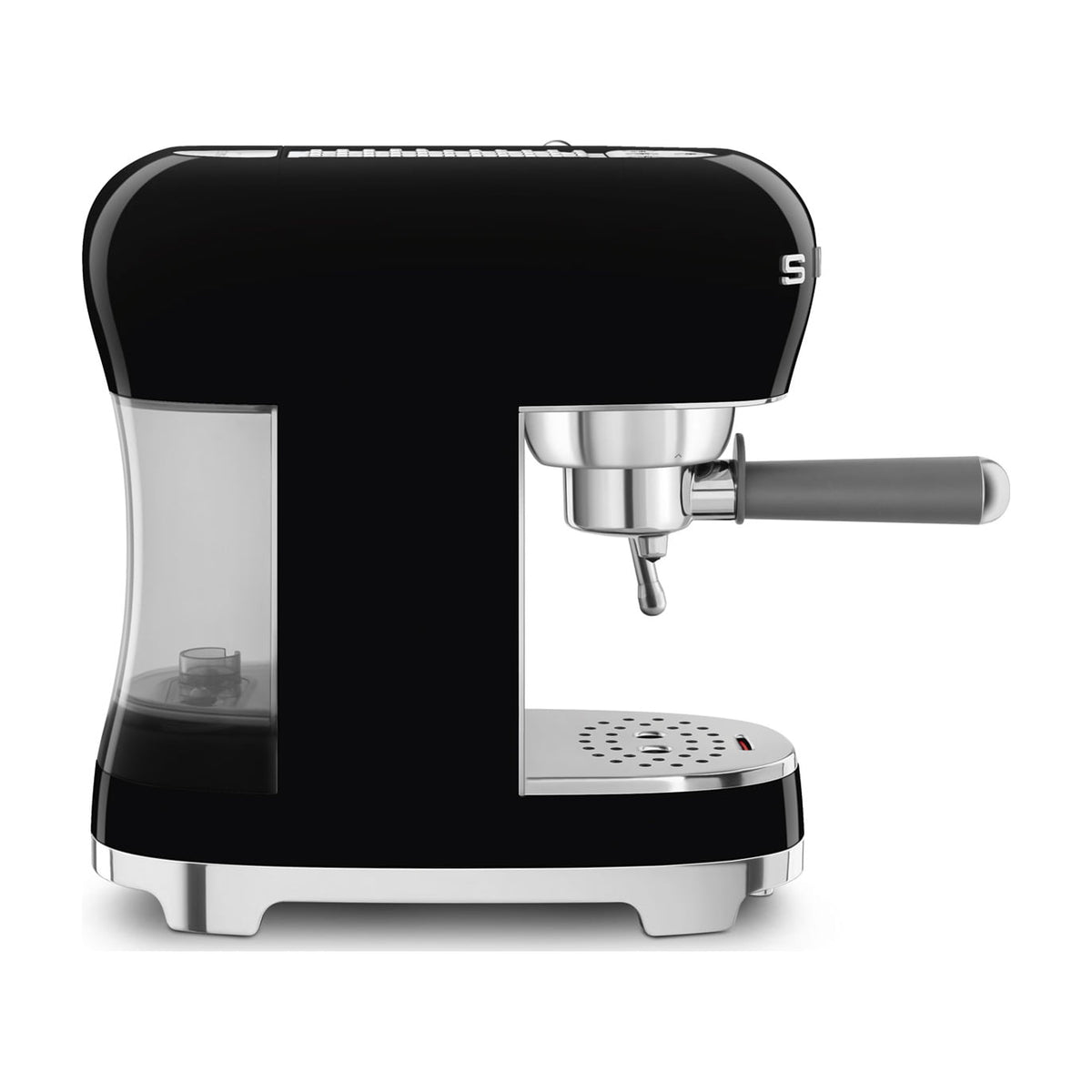 Cafetera espresso manual Smeg ECF02BLEU, 15 bar y Thermoblock, negra