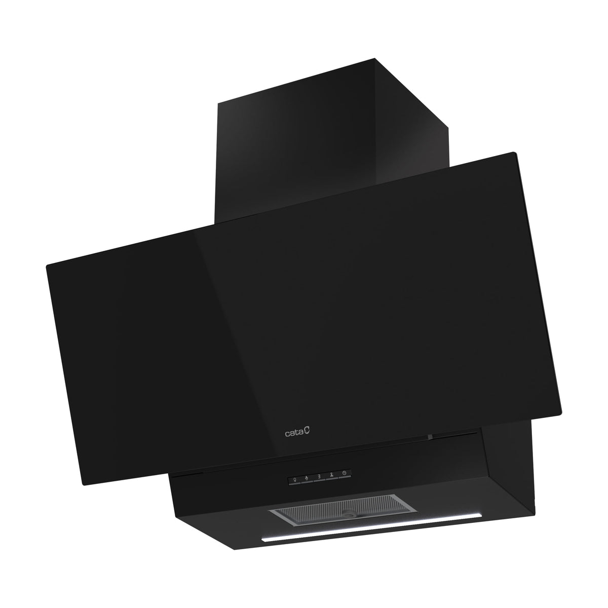 Campana decorativa CATA Thalassa 900 GBK, 90 cm, cristal negro
