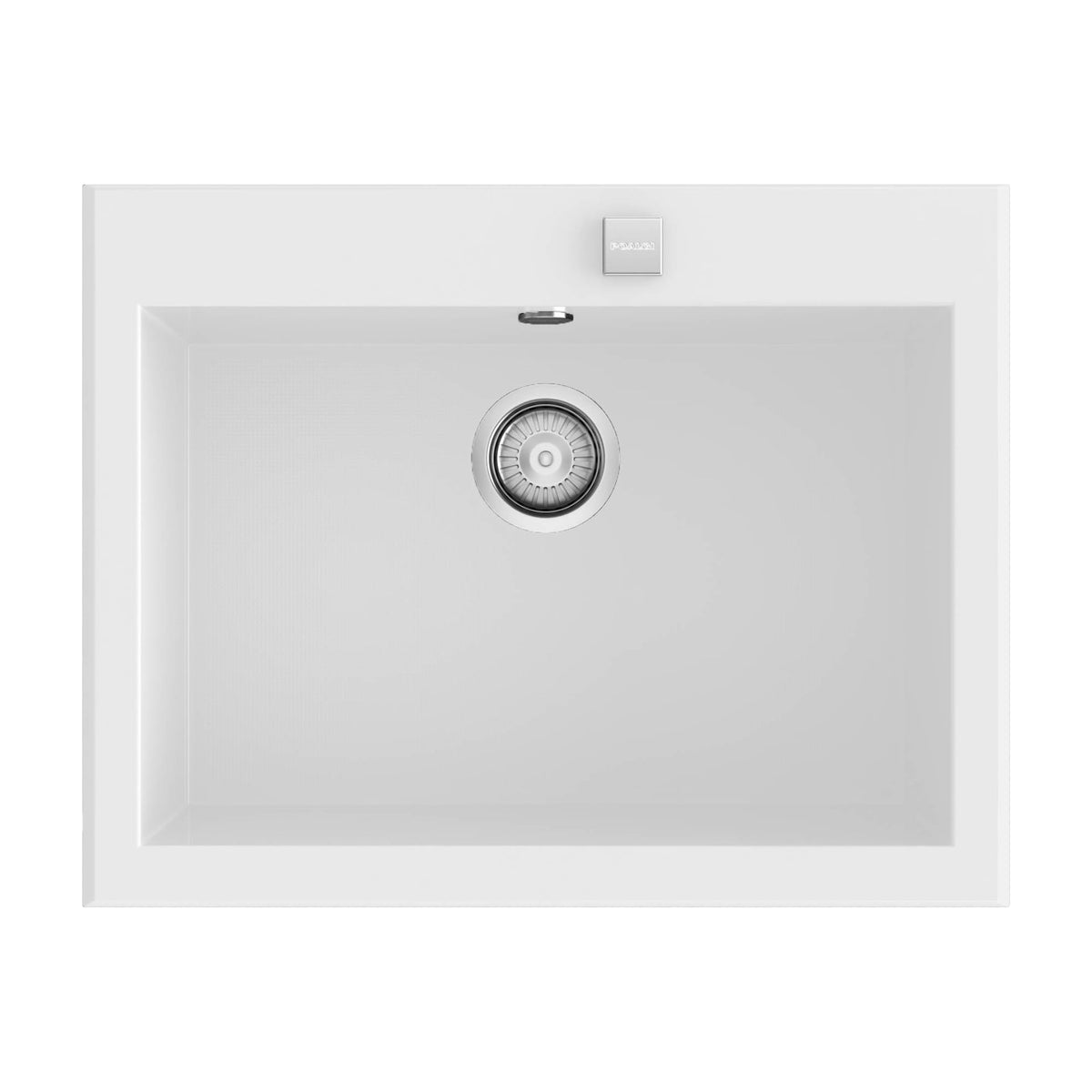 Fregadero de resina Poalgi Shira 502 Roc Stone®, blanco brillo, una cubeta
