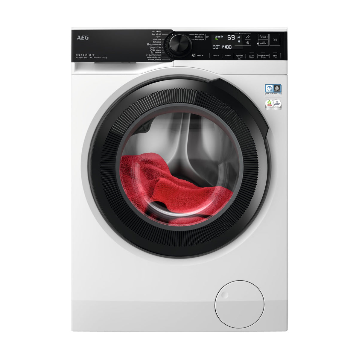 Lavadora AEG LFR7394O4Q de 9 kg con AutoDose
