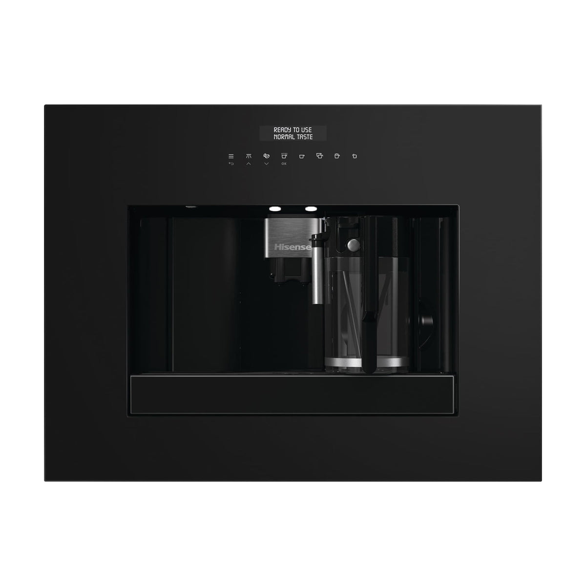Cafetera integrable Hisense CM4H8BG, 15 bar y depósito de 1,8 l