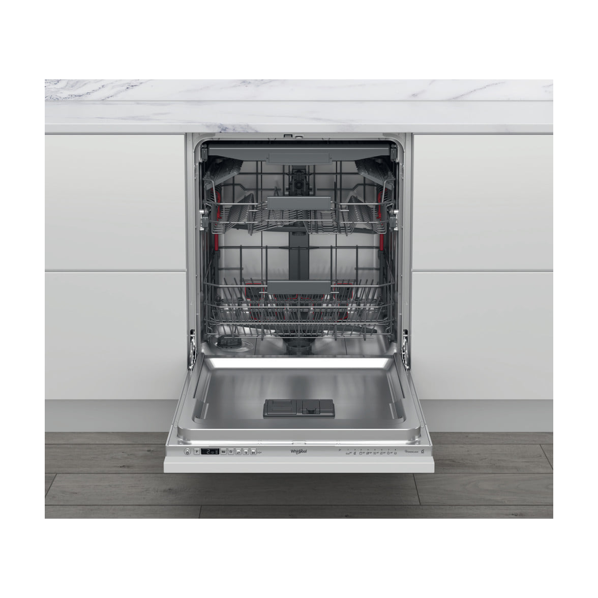 Lavavajillas integrable Whirlpool WIC 3C34 PFE S, 14 cubiertos y 44 dB