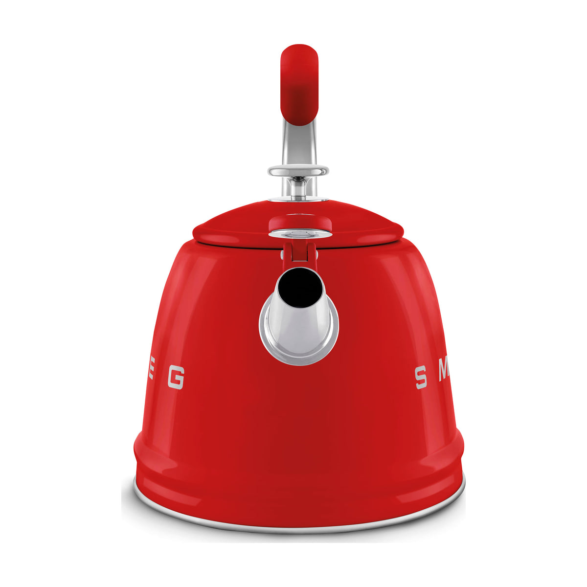 Hervidor silbante Smeg WKF01RD de 2,3 l, rojo y apto para inducción