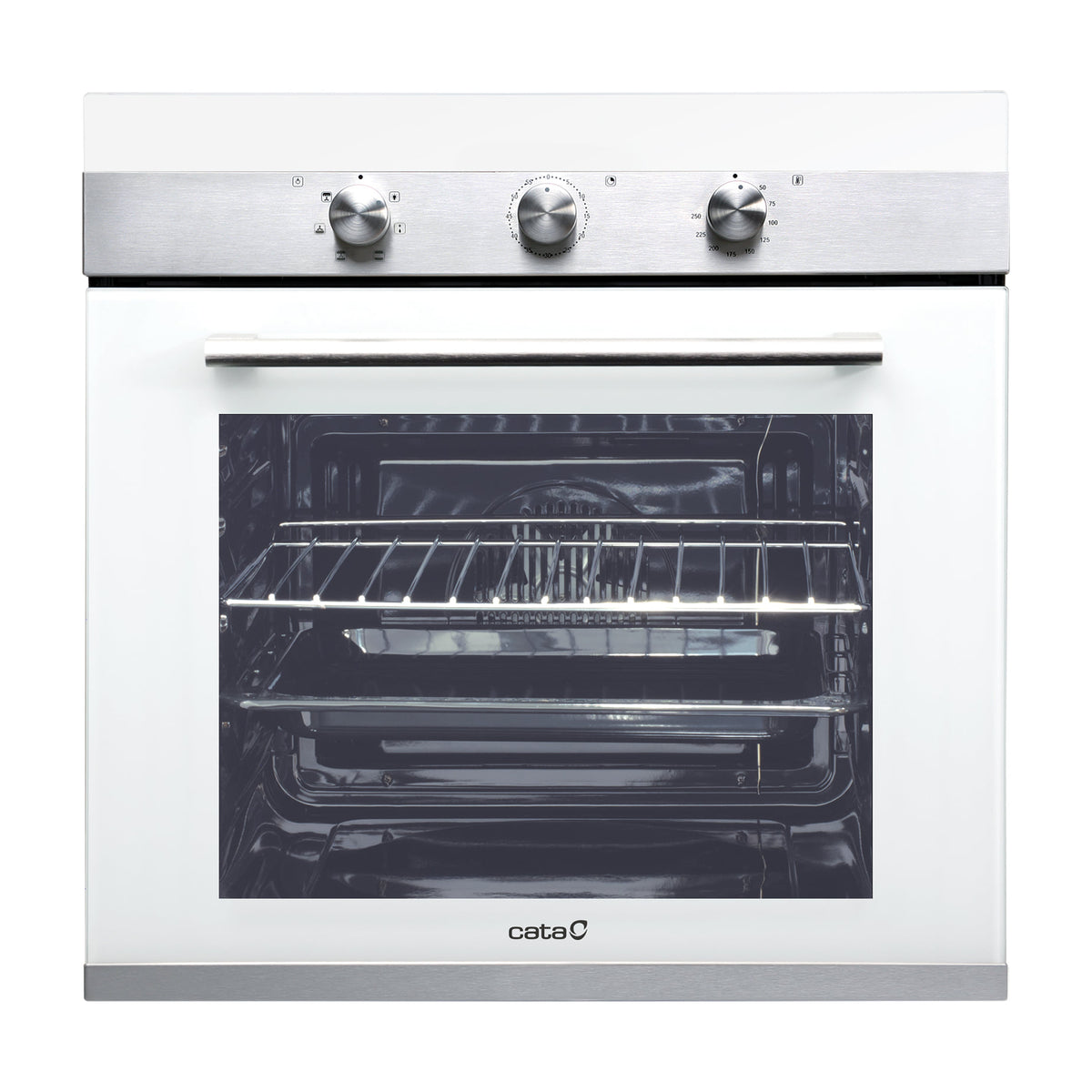 Horno multifunción CATA CM 760 AS WH de 50 litros en cristal blanco