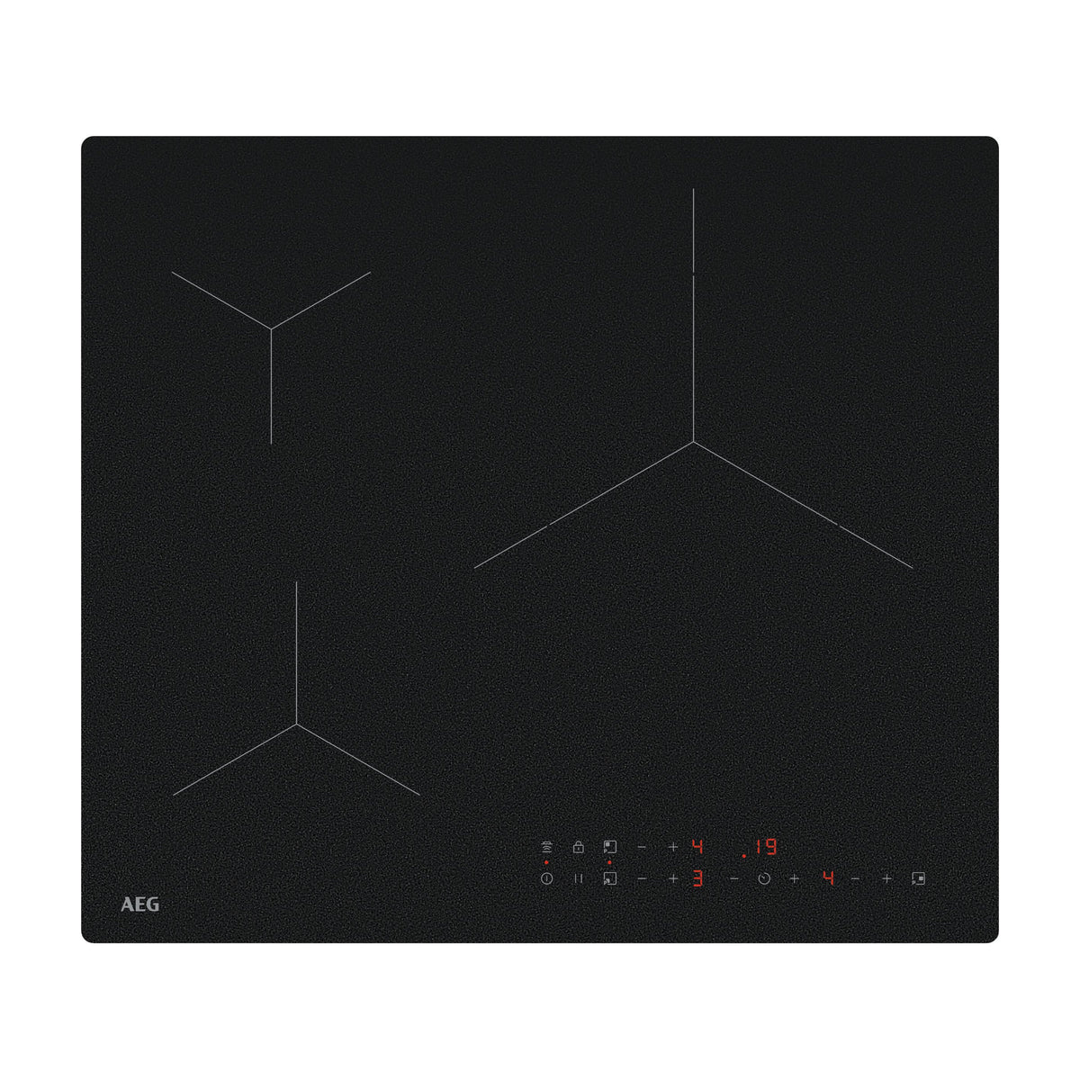 Placa de inducción AEG TN63IV00CZ SaphirMatt, 3 zonas y zona de 32 cm