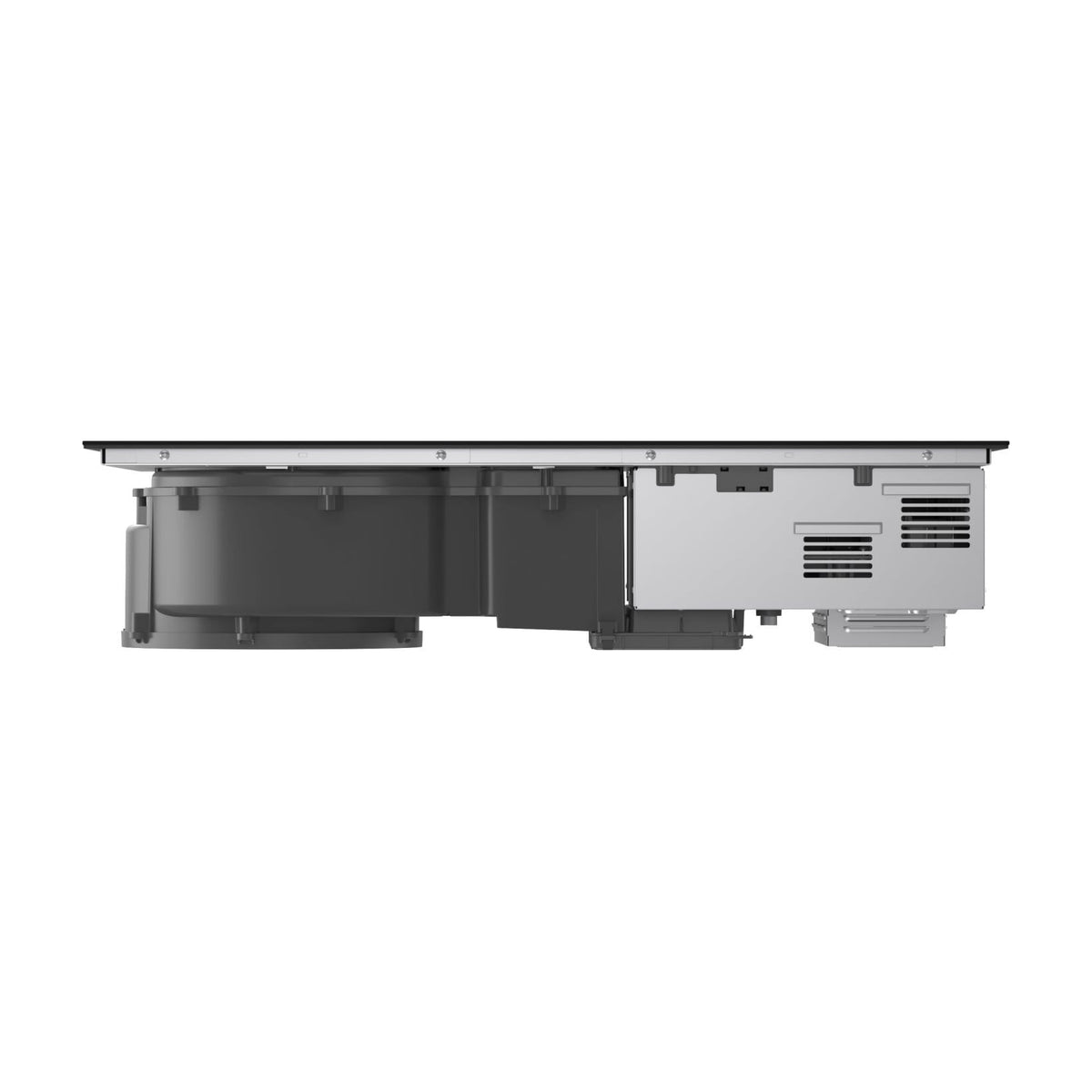Placa de inducción con extractor LG KCH7D3227MN, 83 cm y 2 zonas flexibles