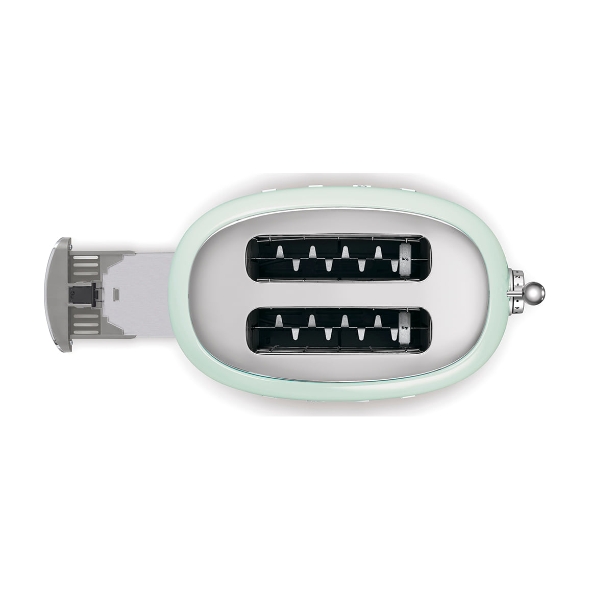 Tostadora Smeg TSF01PGEU de 2 ranuras y 950 W, verde pastel