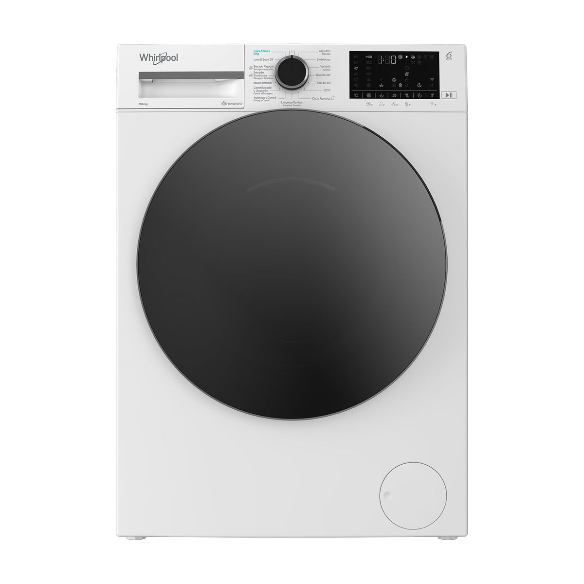 Lavasecadora Whirlpool WAD 9636W SPT, 9/6 kg y 1400 rpm