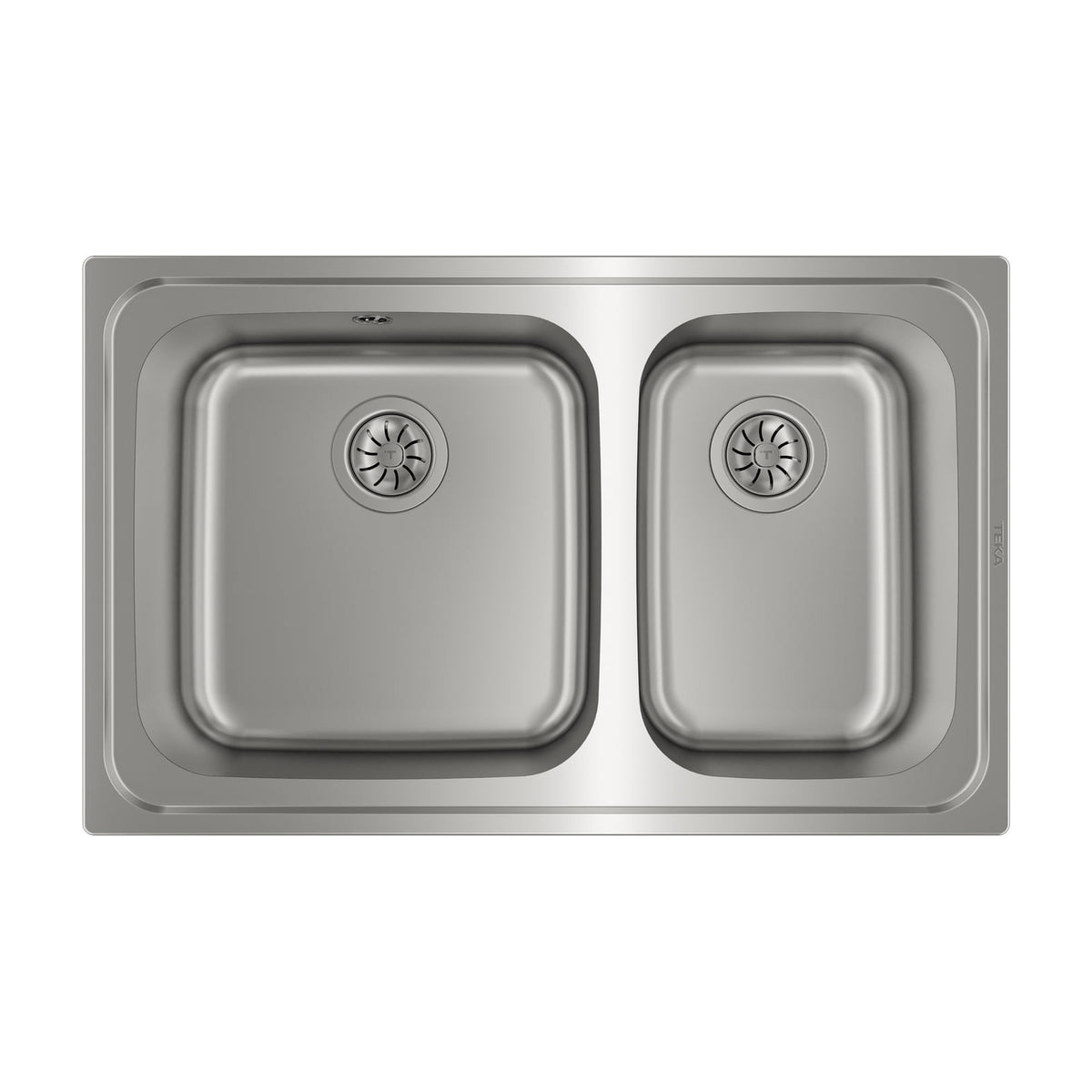 Fregadero Teka Classic 2C 80 de dos cubetas, acero inoxidable