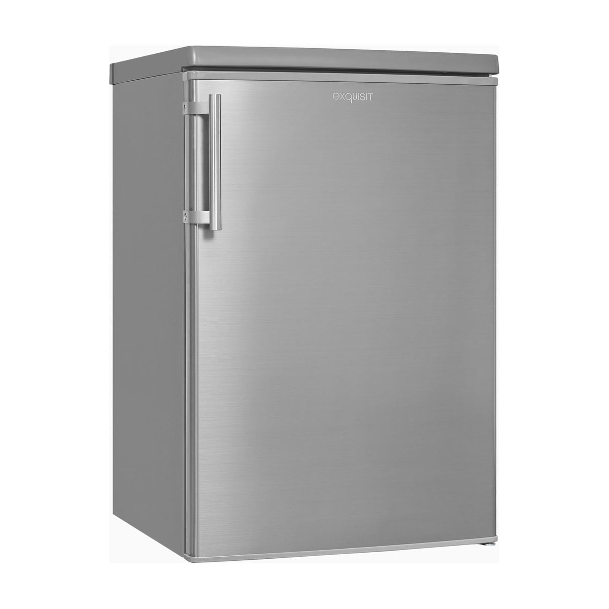 Frigorífico de una puerta Exquisit KS16-V-H-040E inoxlook, 127 l, clase E