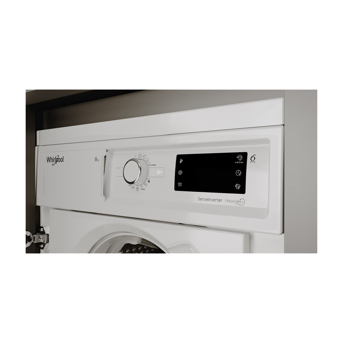 Lavadora integrable Whirlpool BI WMWG 81485E EU, 8 kg y 1400 rpm