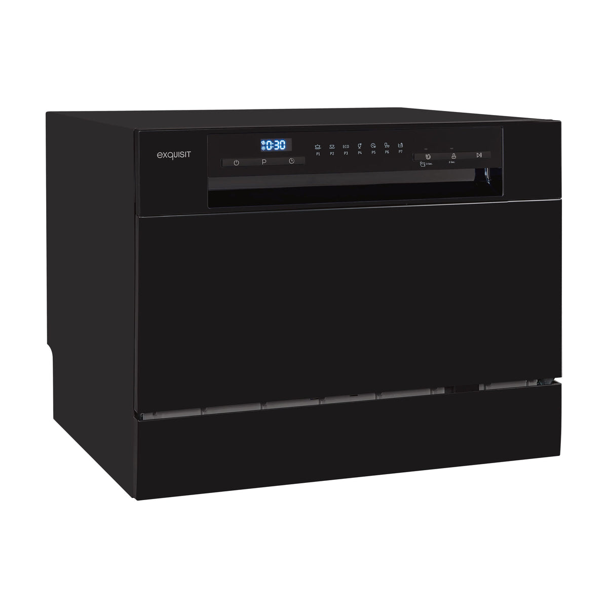 Lavavajillas compacto Exquisit GSP206-030D negro, 6 cubiertos, clase D