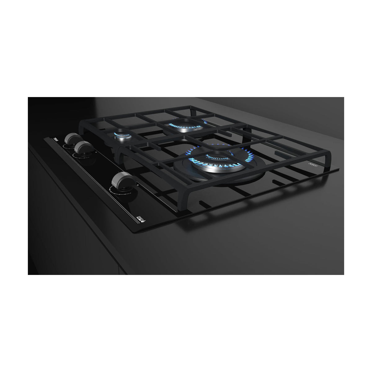 Placa de gas Teka GZC 63310 XBB, 60 cm, butano y ExactFlame