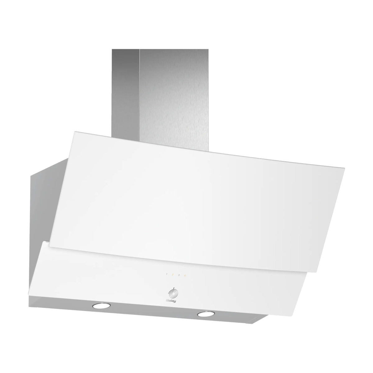 Campana decorativa inclinada Balay 3BC585GB de 80 cm en cristal blanco