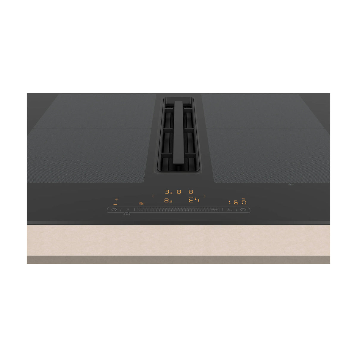 Placa de inducción con extractor Balay 3EBC976LH de 70 cm con Home Connect