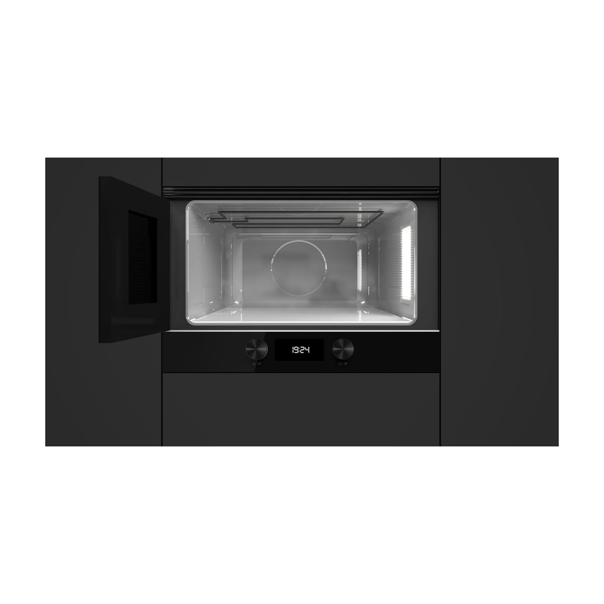 Microondas integrable Teka ML 8220 BIS L FBK, base cerámica y grill de 1200 W