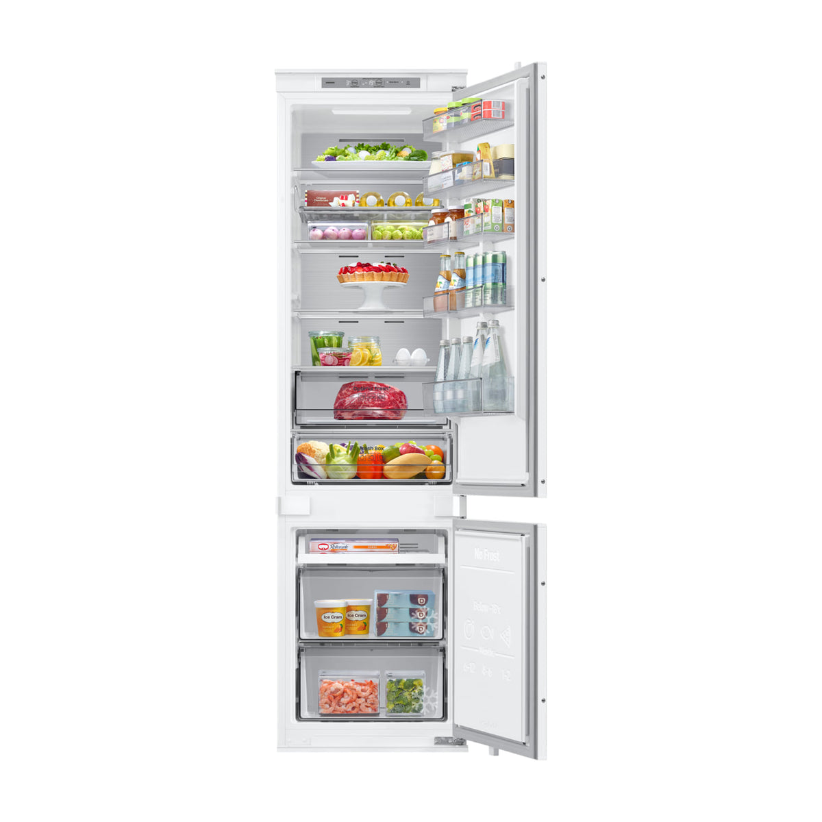 Frigorífico combi Samsung BRB80F30ADS0/EF integrable, 298 l y No Frost