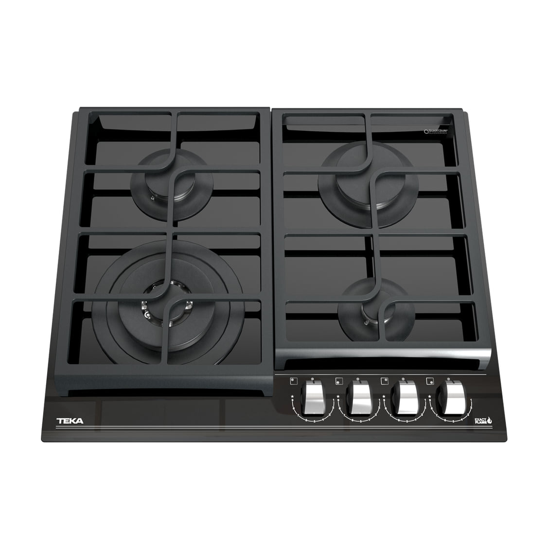 Placa de gas Teka GZC 64320 XBN de 60 cm con ExactFlame y 4 quemadores