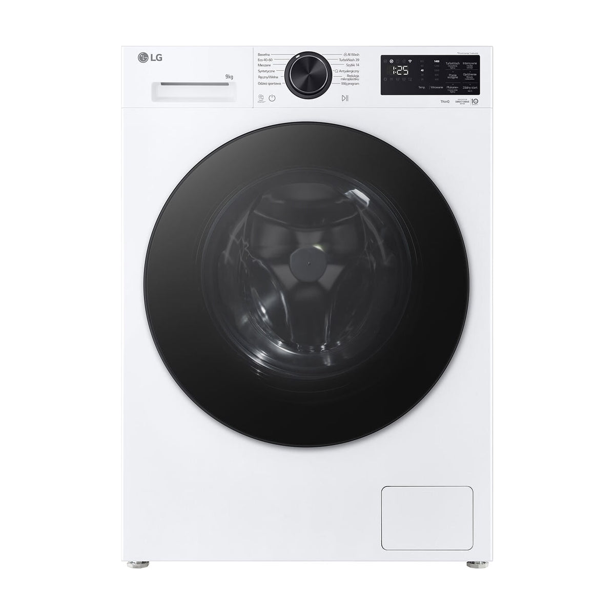Lavadora LG F2X50S9TLB de 9 kg y 1200 rpm