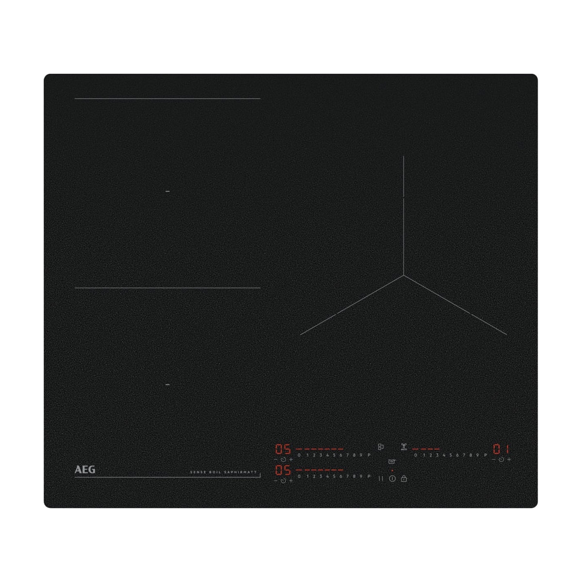 Placa de inducción AEG TI63IQ10IZ de 60 cm con SaphirMatt y SenseBoil