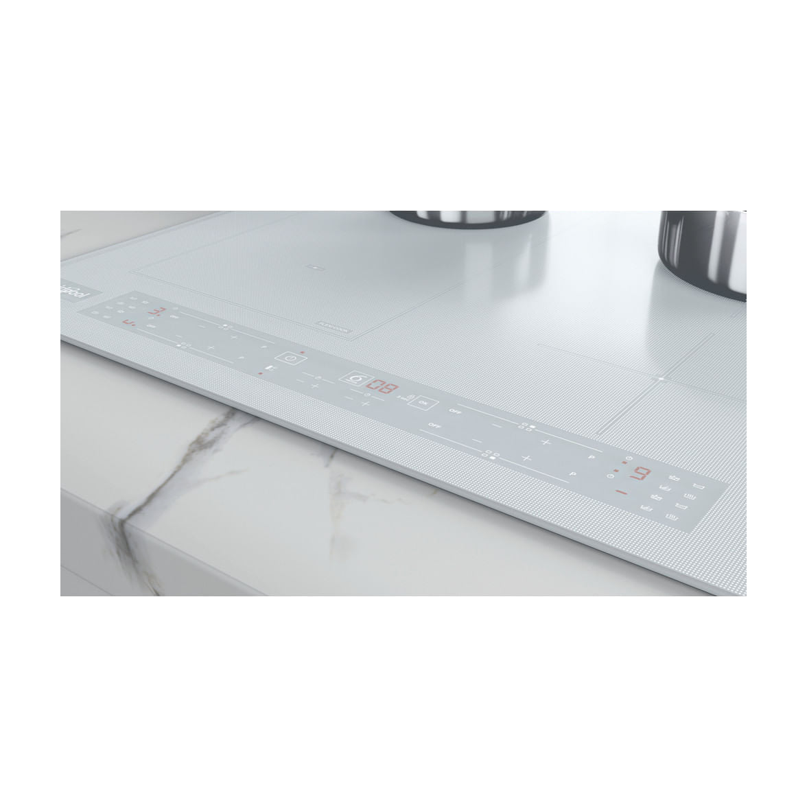 Placa de inducción Whirlpool WL B4560 NE/W con 4 zonas y FlexiCook, blanca