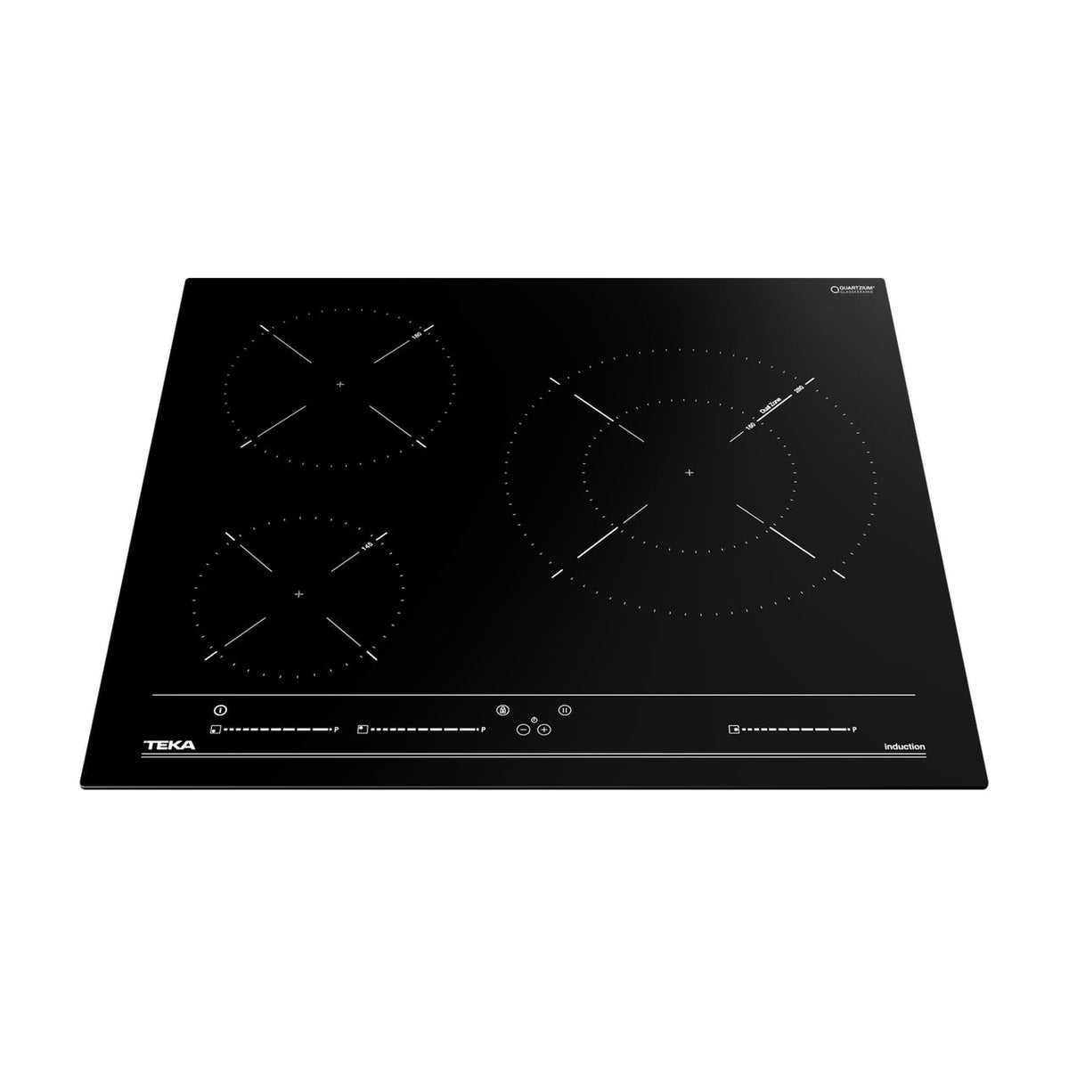 Placa de inducción Teka IBC 63015 MSS, 3 zonas y control Multislider, 60 cm
