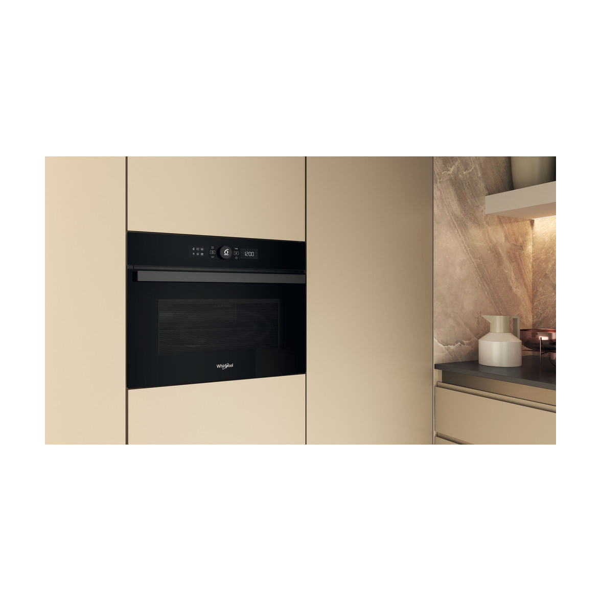 Microondas integrable Whirlpool WMW47HMB de 40 l con grill y convección