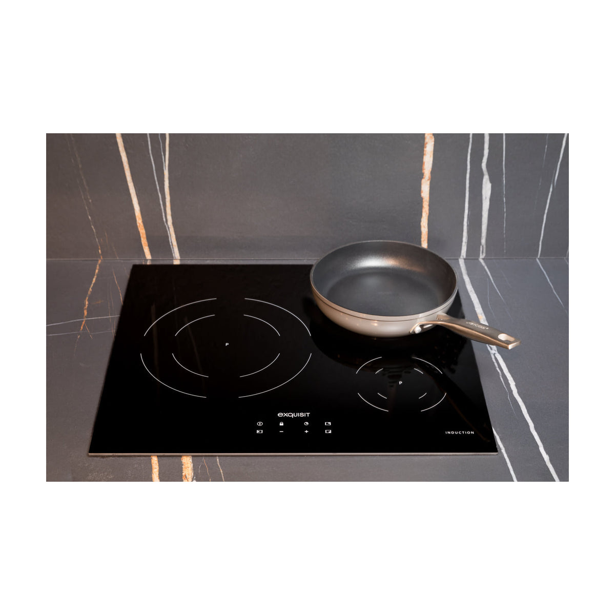 Placa de inducción Exquisit EKI 630 de 3 zonas y 7,2 kW