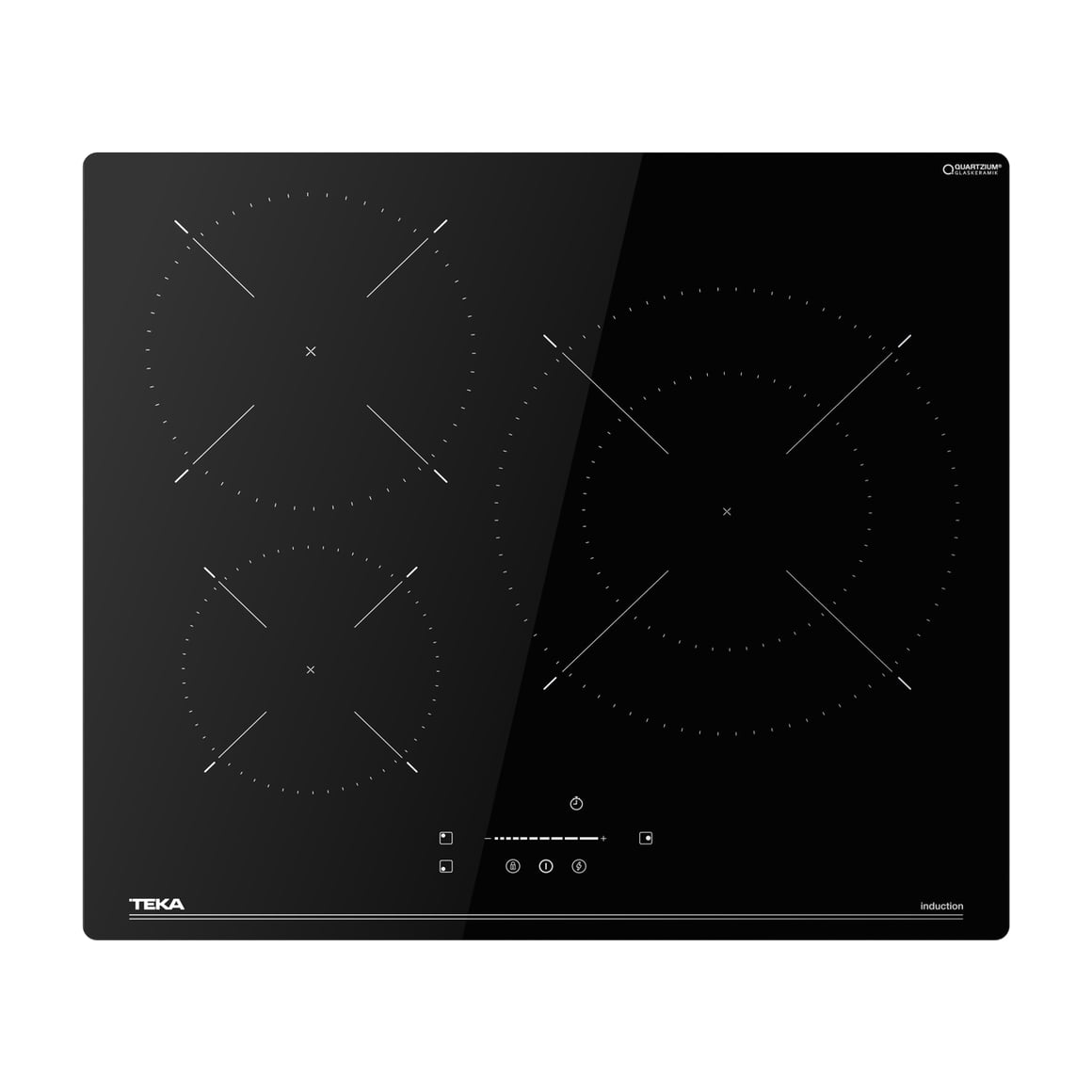Placa de inducción Teka IBC 63 BF110, 60 cm, 3 zonas y control MonoSlider
