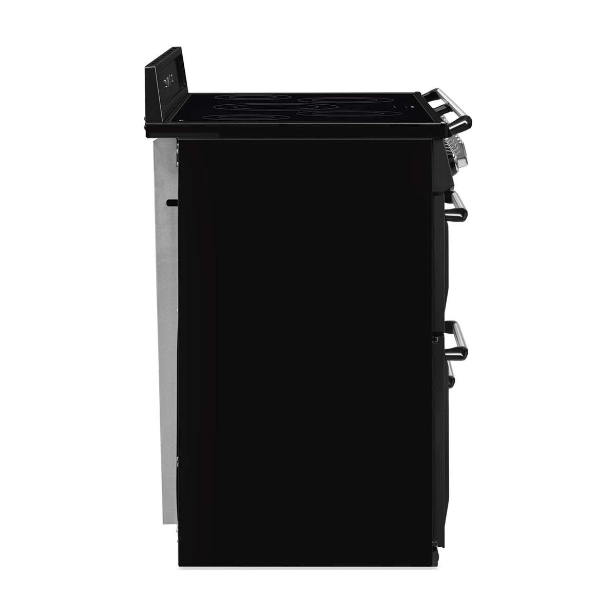 Cocina de inducción Smeg TR4110IBL2, 110 cm, negra con tres hornos