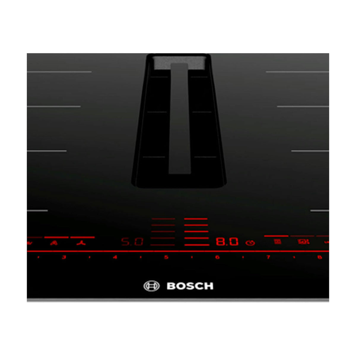 Placa de inducción con extractor Bosch PXX875D67E, 80 cm, FlexInducción
