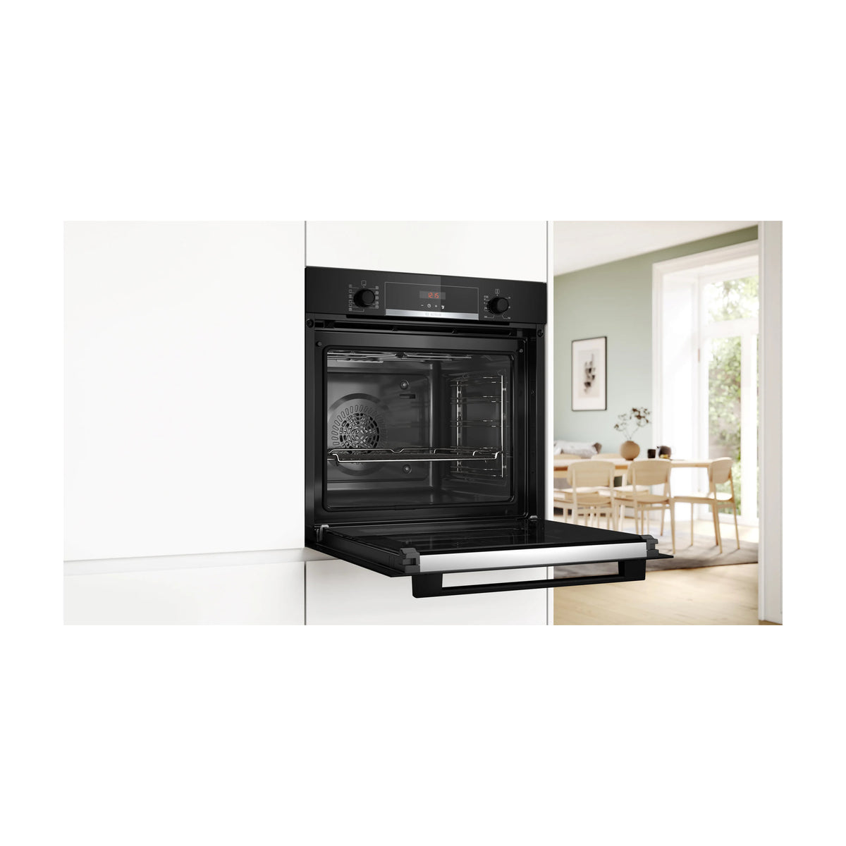 Horno multifunción Bosch HBA574BB3, 71 l, pirolítico