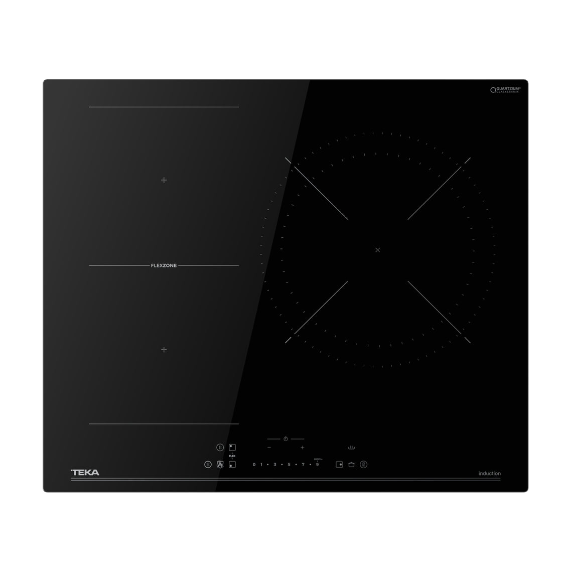 Placa de inducción Teka IBF 63215 SSM BK, 60 cm y 3 zonas